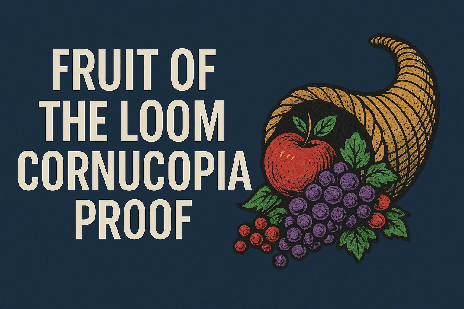 fruit of the loom cornucopia proof