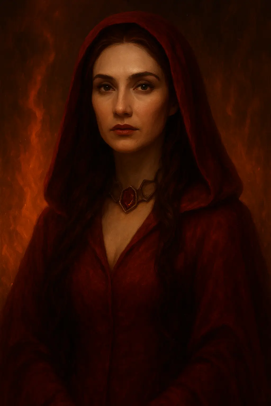 imagesize:2160x3840 game of thrones red woman